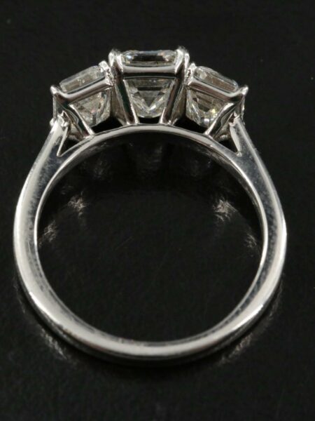 GIA Certified 3.32 CT G S2 Emerald Cut Diamond Ring - Image 4