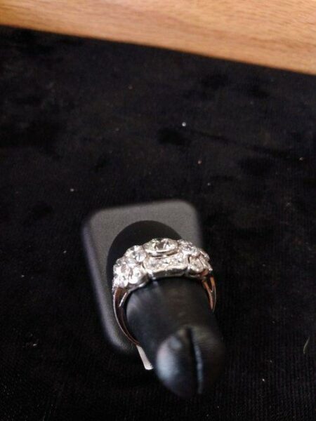 Original Art Deco Era Ring Platinum, 1.25 Center Stone+-, 2.75-3.00CT TW +-, Diamocycle Pre-Inspected - Image 2