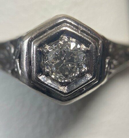 Original Transitional Cut Diamond Ring - Image 2