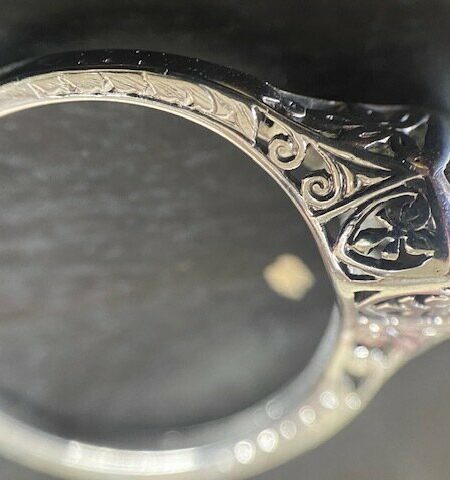 Original Transitional Cut Diamond Ring - Image 5