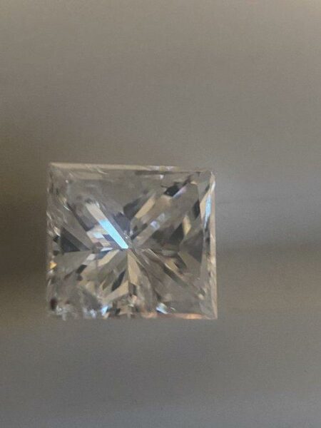EGL Certified 1.00 CT Princess Cut Diamond Diamocycle Pre-Inspected - Image 3