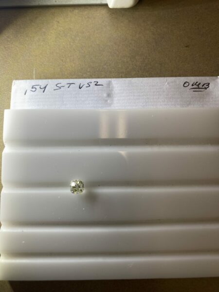 GIA Certified 0.54 S-T VS2 Old Mine Brilliant Diamond - Image 5