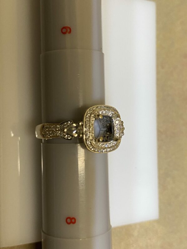 Elaborate Cushion Shaped Halo Ring - Image 5