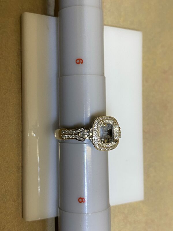 Elaborate Cushion Shaped Halo Ring - Image 3