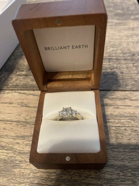 GIA Certified 1.25 CT J VVS2 Cushion Modified Brilliant Cut Diamond Ring - Image 2