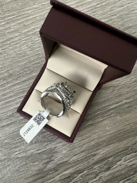 3 CT Diamond Ring - 10.7g  white gold - Image 2