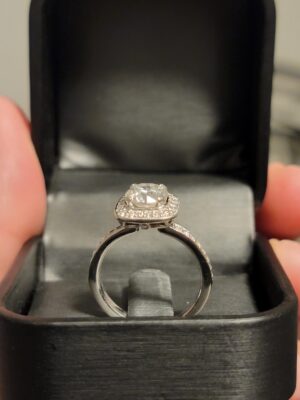 GIA Certified 1.5 CT E VS1 Lab Grown Round Diamond Engagement Ring by Ritani