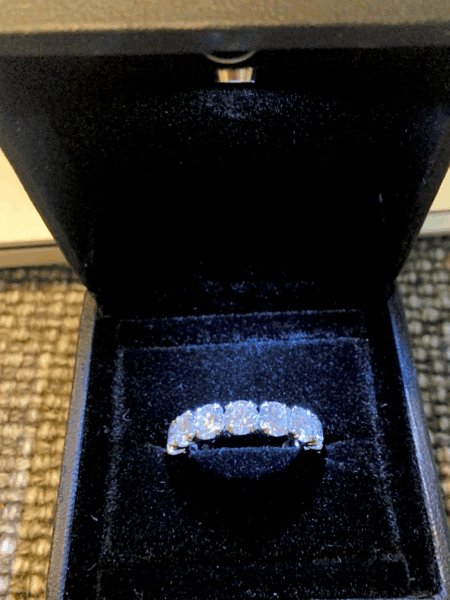 7 CT D-F VS Lab Grown Jean Dousset Round Brilliant Eternity Band - Image 3