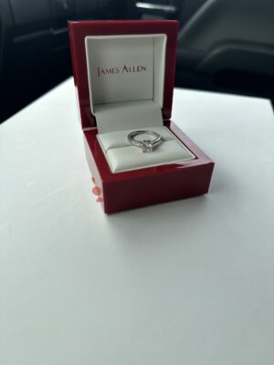 IGI Certified 0.70 CT G VS2 Lab Grown Princess Cut Diamond Ring