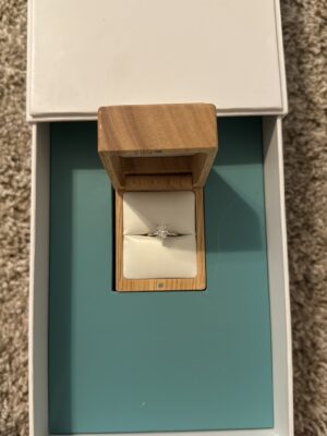 1.24 ct E VSI lab-grown oval diamond ring brilliant earth