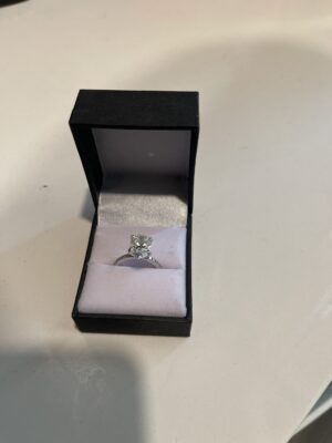 3.43 ct centerstone f,vs1 GIA Laboratory-Grown Oval Brilliant Engagement Ring