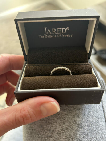 Natural Diamond Wedding Band From Jared Size 7 - Image 2
