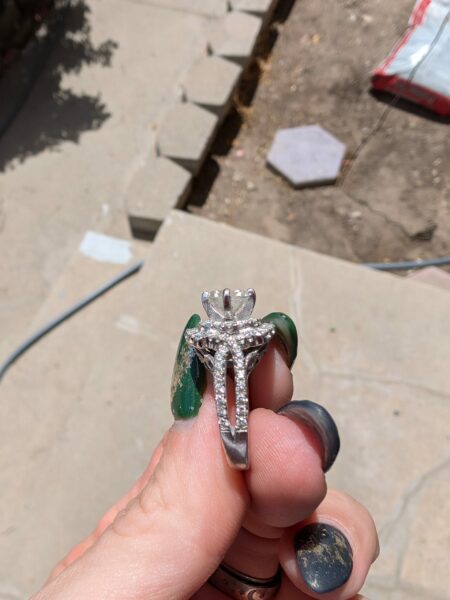 2.07 Aproximate Total Weight Natural Diamond Princess 14kt Ring - Image 2