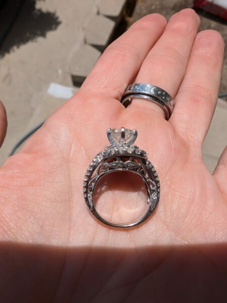 2.07 Aproximate Total Weight Natural Diamond Princess 14kt Ring - Image 4