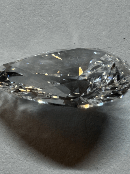 GIA Certified 3.04 CT E VVS2 Pear Brilliant Lab-Grown Diamond - Image 5