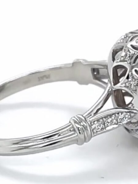 2 CT Round Brilliant Lab Created Pink Diamond in Rose Gold Setting Ring - Image 4