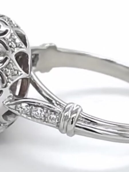2 CT Round Brilliant Lab Created Pink Diamond in Rose Gold Setting Ring - Image 3