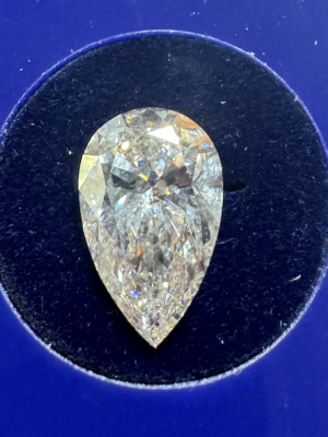 GIA Certified 3.04 CT E VVS2 Pear Brilliant Lab-Grown Diamond