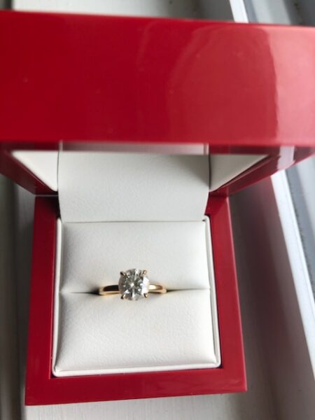 1.63 CT F VVS 2 Round Brilliant Lab Grown Diamond Ring - Image 4
