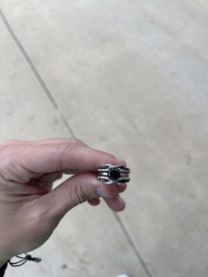 2 CT Round Black Diamond Ring