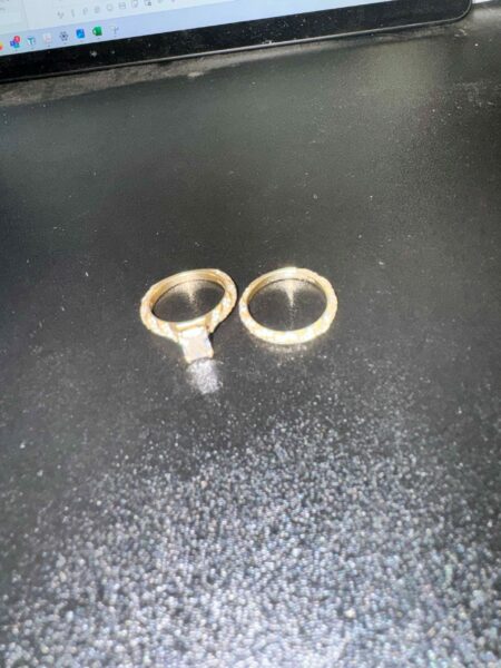 bridal set of rings 2 carats in total - Image 4