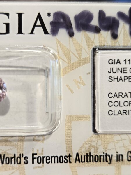 .35ct Fancy Intense Pink SI1 Oval Brilliant Diamond - Image 6