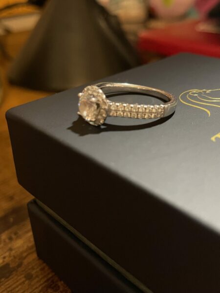 0.70 CT E VS 1 Center Diamond The Leo Lab Grown Diamond Ring - Image 8