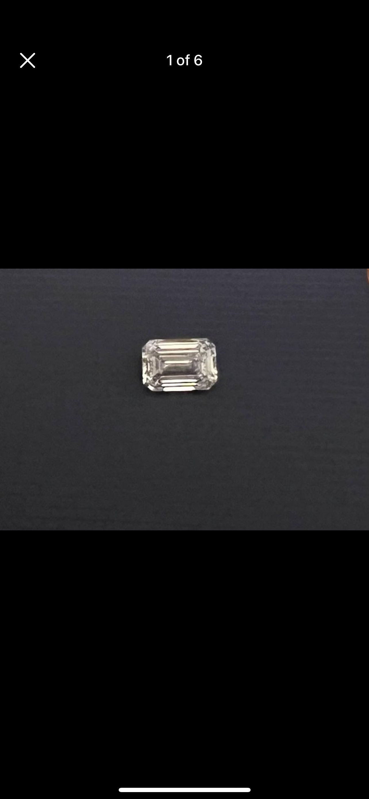 IGI Certified 1.91 CT F SI 1 Lab Grown Emerald Cut Diamond