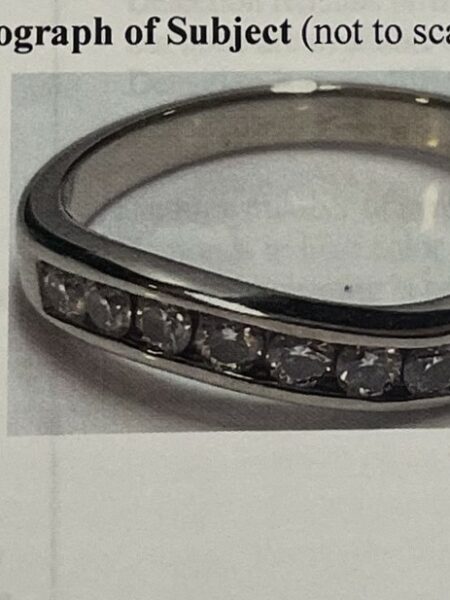 GIA Certified 0.5 CT D VS2 Modern Round Brilliant Cut Diamond Ring - Image 6