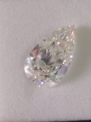 IGI Certified 1.17 CT H SI 1 Lab Grown Pear Cut Loose Diamond