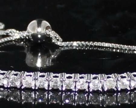0.5 CT I-J I3 Brilliant Diamond Bolo Bracelet - Image 4