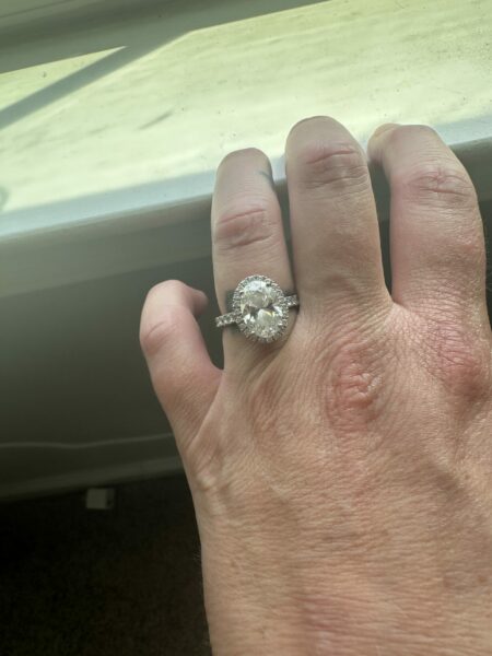 IGI Certified 3.01 CT F VS2 Lab Grown Oval Brilliant Neil Lane Engagement Ring - Image 3