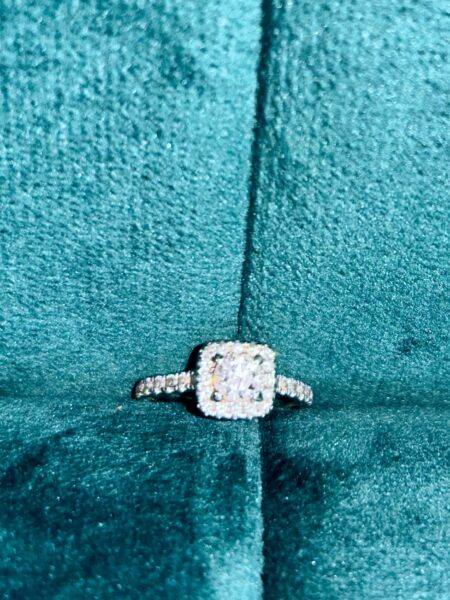 GSI Certified 0.48 CT D I1 Tolkowsky Ideal Cut Lab Grown Diamond Ring - Image 3