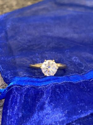 GIA Certified 2.00 CT J SI 1 Natural Round Brilliant Diamond Ring