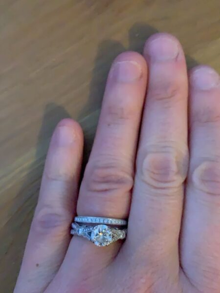 GIA Certified 0.90 CT I SI 1 Center Diamond Antique Looking Ring - Image 7