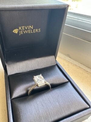 GSI Certified 2.07 CT F VVS2 Radiant Diamond Ring