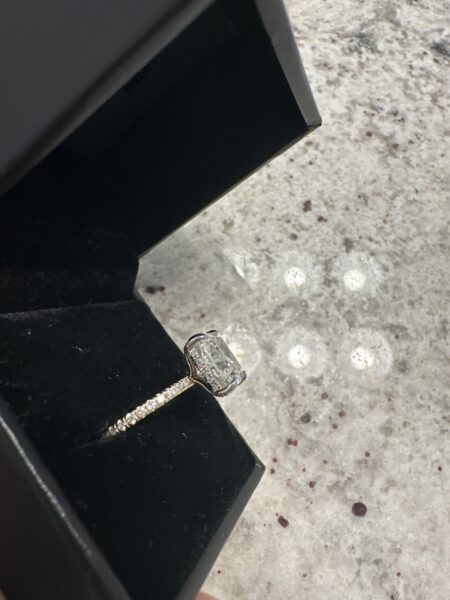 IGI Certified 3.43 CT G VS 1 Lab Grown Cushion Cut Center Brilliant Lab Grown Diamond Ring - Image 9