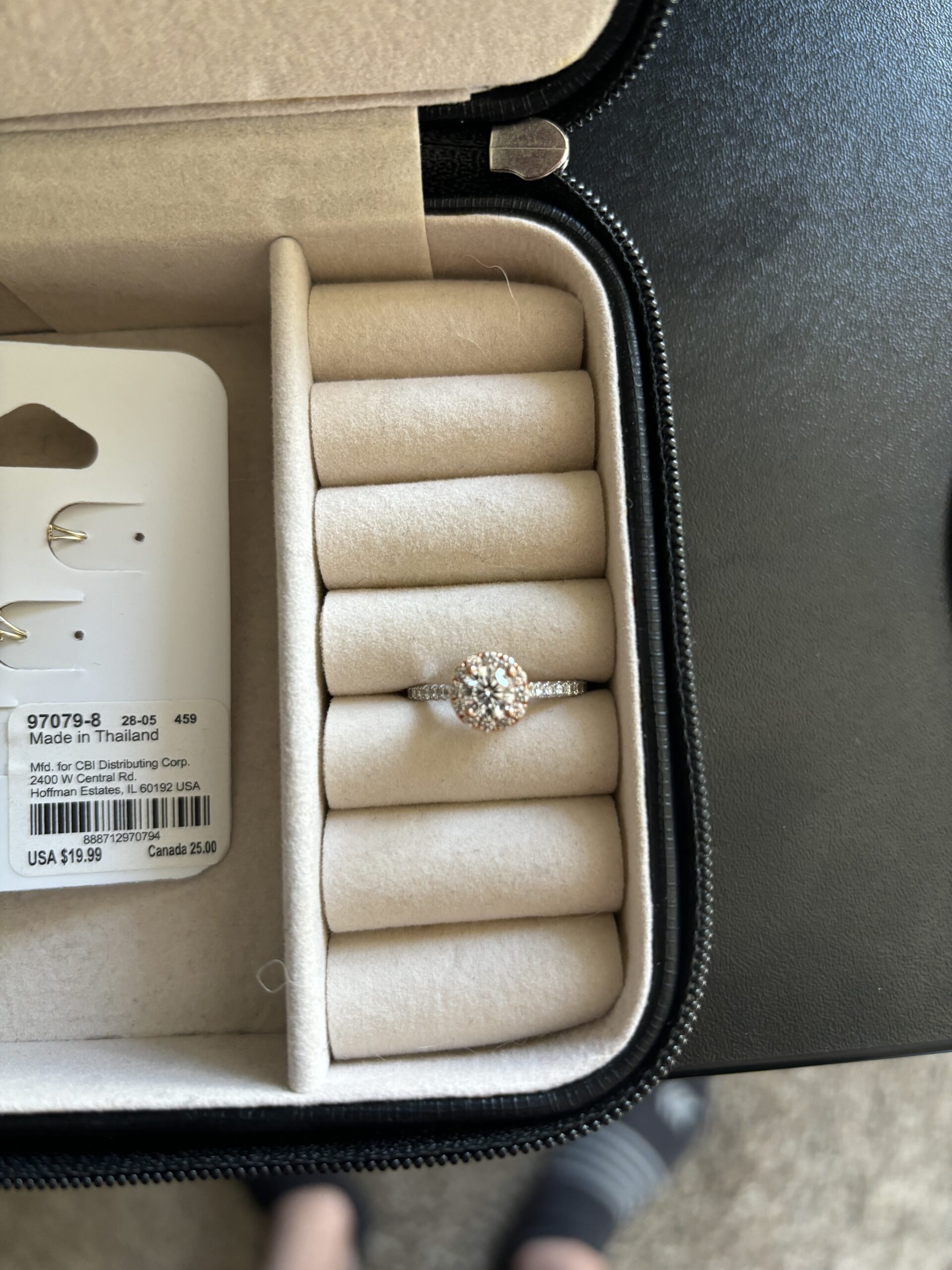 0.70 CT G VS Lab Grown Round Diamond 14k White Gold Ring