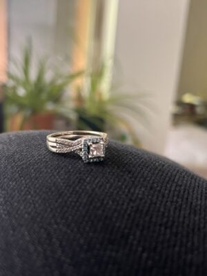 0.50 CT HI I1 Princess Cut Diamond Ring