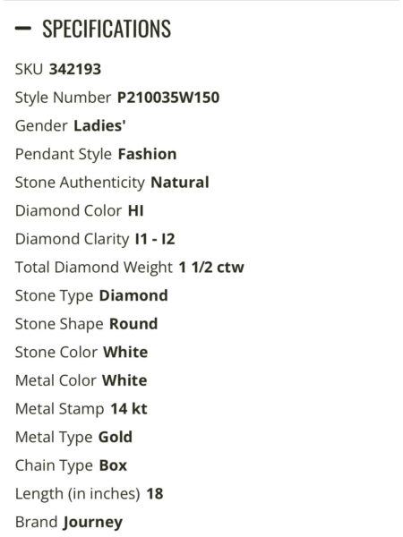 1.5 CTW HI I1-I2 Round Diamond 14 KT Gold Necklace - Image 7