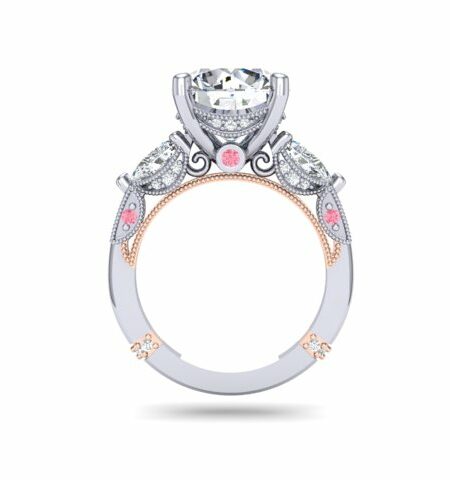 IGI Certified 3.55 CT H VVS2 Lab Grown Round Brilliant Diamond Ring - Image 4