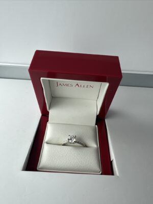 IGI Certified 1.02 CT E VS1 Lab Grown Round Brilliant Diamond Ring