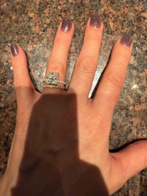 4.07 Carat E VVS1 Princess Lab-Grown Diamond Ring