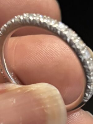 0.59 Carat F SI1 Round Natural Diamond Ring