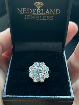 1.50 Carat F VS1 Round Lab-Grown Diamond Ring