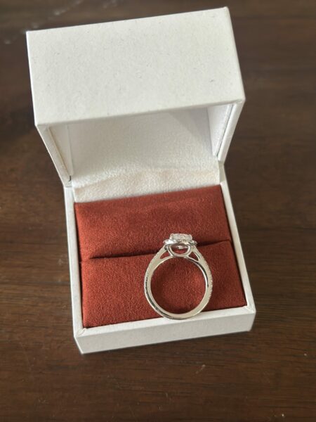 IGI Certified 2 CTW D VVS2 Lab Grown Pear Cut Diamond Ring - Image 6