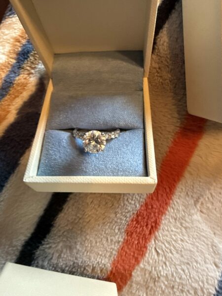 GSI 2.34 Carat E VS1 Round Lab-Grown Diamond Ring - Image 2
