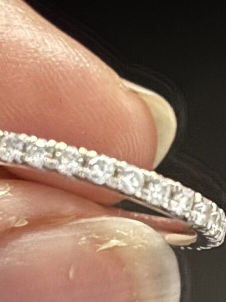 0.59 Carat F SI1 Round Natural Diamond Ring - Image 4