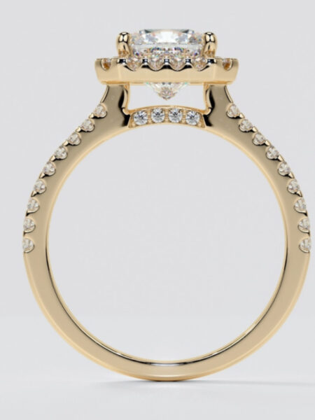 IGI 2.0 Carat F VS1 Cushion Lab-Grown Diamond Ring - Image 4