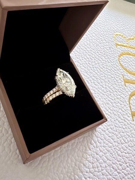IGI 8 Carat F VS1 Marquise Lab-Grown Diamond Ring - Image 7